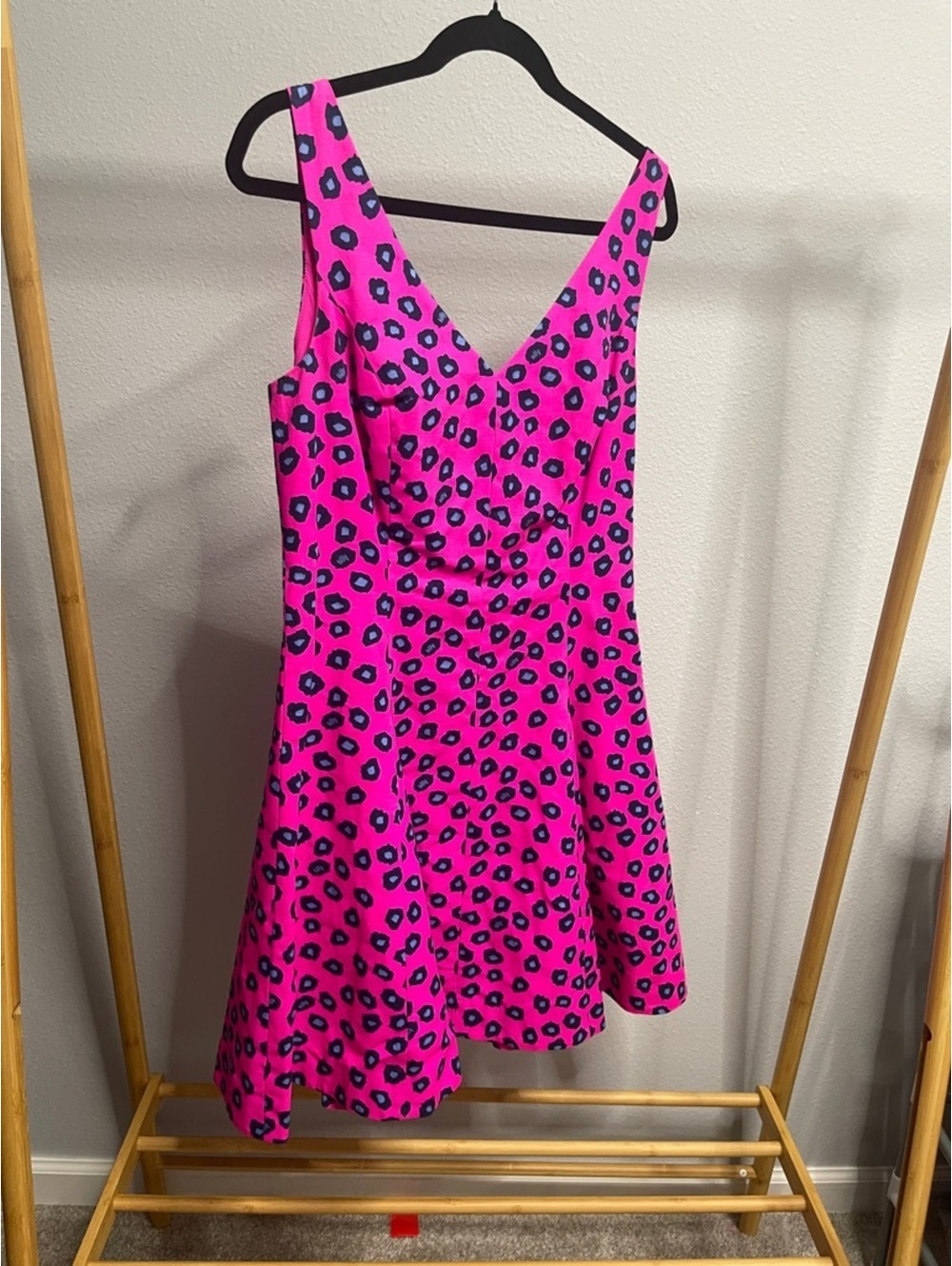 Lilly Pulitzer Clove Dress featuring a vibrant pink leopard print